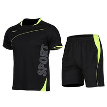 Men's Sport Run Suits Quick Dry Basketball Soccer Training Tracksuits jersey Summer Fitness Sportswear