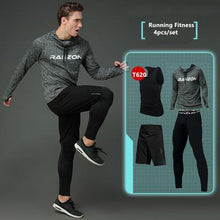 New Compression Men's Sport Suits Quick Dry Running sets Clothes Sports