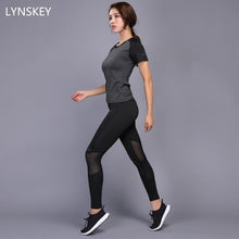 Sexy Yoga Set Women Fitness Running Shirt+Pants Breathable Gym Workout Clothes Compressed Yoga Leggings Sport Suit