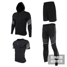 Men's Run set Fitness Suit Gym Wicking Compression Jogging sports tracksuits running sportswear