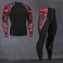 Fitness suit long-sleeved tights men's quick training sports stretch running fitness clothes