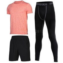 Mens Sports Suits Basketball Jersey For Men 3pcs Compression Running Suits Gym Fitness
