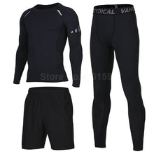 Mens Sports Suits Basketball Jersey For Men 3pcs Compression Running Suits Gym Fitness