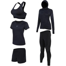 2018 Sports Suits Women's Yoga Sets Fitness Running Sportswear Tights Workout Jogging Suits Gym Sports Clothes 2-5pcs
